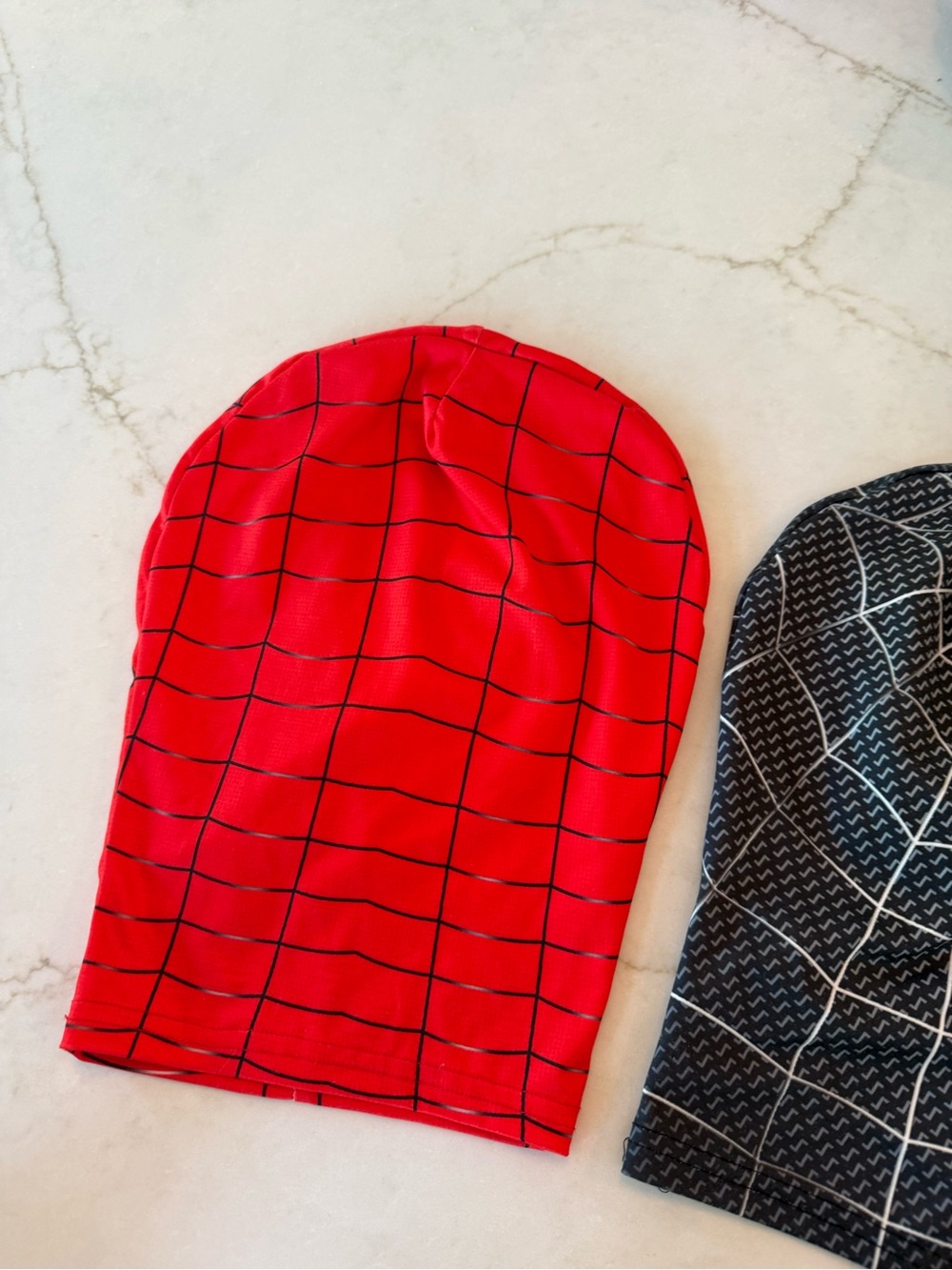Kids Spider-Style Costume Hood Mask - Red and Black Bundle Of 3 - Picture 6 of 8